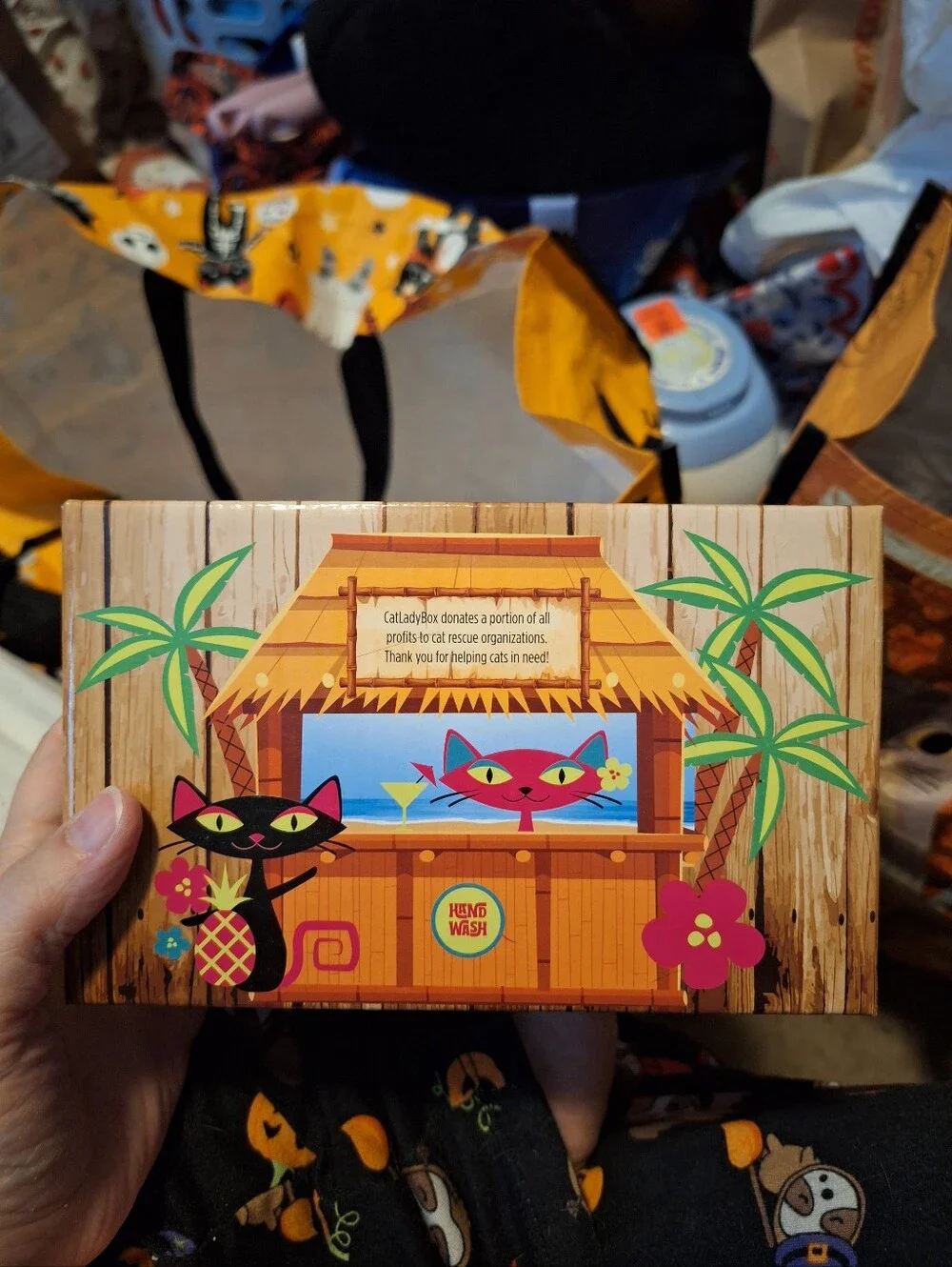 CatLadyBox Tiki Cat Wine Glass Set